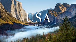 Top 25 Places To Visit In The USA [upl. by Terces]