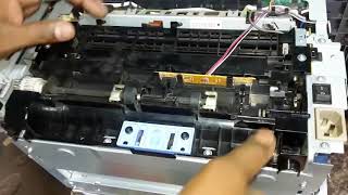 Jam in print paper path  Open Door and clear jam in HP 1005  problem fix [upl. by Lawton]