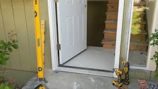 Jeld Wen Front Door Installation  Really crappy products and craftsmanship PART 1 [upl. by Decker363]