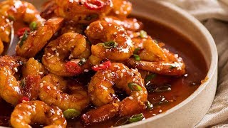 Asian Chilli Garlic Prawns [upl. by Mik]