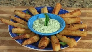 Cuban Yucca Fries  Yuca Frita with cilantro sauce [upl. by Naehs893]