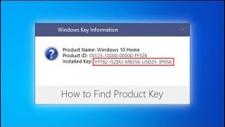 How to Find Windows 10 Product Key  2020 [upl. by Dnomar434]