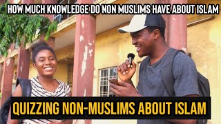 Quizzing NONMUSLIMS about Islam for 1000 [upl. by Akiwak312]