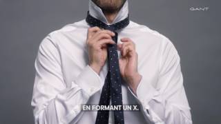 GANT  Comment nouer une cravate  nœud simple FR [upl. by Groh142]