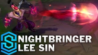 Nightbringer Lee Sin Skin Spotlight  PreRelease  League of Legends [upl. by Tehcac619]