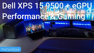 Dell XPS 15 95002020 eGPU  RTX3080 Performance  Gaming [upl. by Aleron]