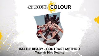 How to Paint Tyranids Hive Tyrants – Contrast Method [upl. by Nirhtak112]