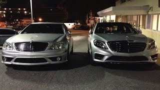 2014 MERCEDES BENZ SCLASS S550 W222 vs 2007 S550 W221 [upl. by Aiduan]