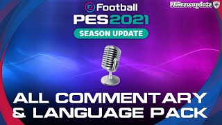 PES 2021 All Language amp Commentary Pack PC Only [upl. by Lowenstein]