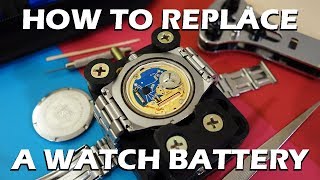 How to Replace the Battery of a Swiss Quartz Watch feat TAG Heuer 3000 Pro  Perth WAtch 60 [upl. by Miguelita299]