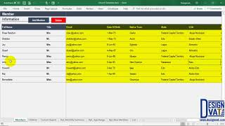 Church Membership Tracking Spreadsheet Excel Template  Church Database [upl. by Zacherie]