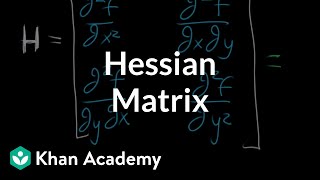 The Hessian matrix  Multivariable calculus  Khan Academy [upl. by Akinna]