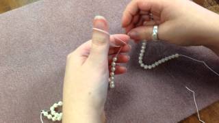 How to Knot Pearls with The Bead Place [upl. by Missie735]