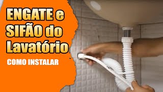 SIFÃO E ENGATE DE LAVATÓRIO APRENDA INSTALAR [upl. by Ingold]