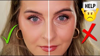 The BEST CONCEALER HACK for a Flawless Smooth Undereye  STOP creasing settling amp dryness [upl. by Shulem]