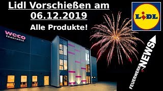 LIDL SILVESTER FEUERWERK 20192020  Alle Produkte vom Vorschießen [upl. by Rialb]