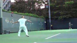 John McEnroe Practicing in HD [upl. by Nyllewell731]