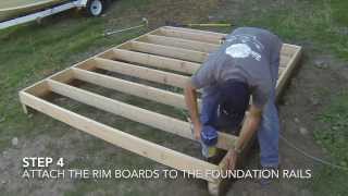 How To Build A Shed  Part 2 Floor Framing [upl. by Beverle]