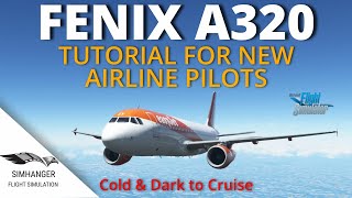 FENIX A320  Tutorial for GA Pilots  Cold amp Dark to Cruise part 1  Microsoft Flight Simulator [upl. by Kev354]