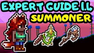 TERRARIA SUMMONER PROGRESSION GUIDE SERIES Terraria 14 Expert Mode Summoner and Whips guide [upl. by Vallery]