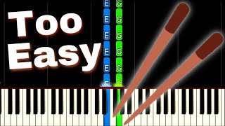 Chopsticks  EASY Piano Tutorial Shorts [upl. by Atirehc89]