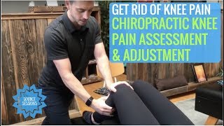 Chiropractic KNEE Assessment and Adjustment for KNEE Pain [upl. by Viveca]