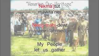 Honor Song of the Mikmaq Singalong [upl. by Analla133]