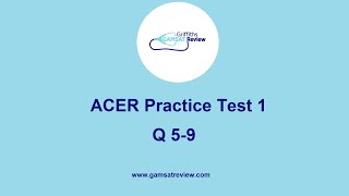 GAMSAT Green Booklet  Practice Test 1 Q59 [upl. by Axel758]