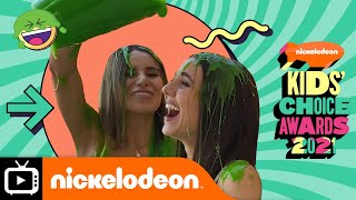 Top 10 Celebrity Slime Moments at the Kids’ Choice Awards 💚 Nickelodeon UK [upl. by Hayimas761]