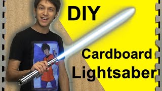 How To Make a Cardboard Lightsaber DIY [upl. by Higginbotham155]