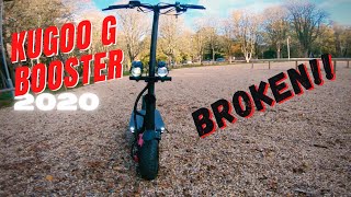 First Ride On My New Kugoo GBooster Fast Electric Scooter And Its BROKEN Already [upl. by Ainud]