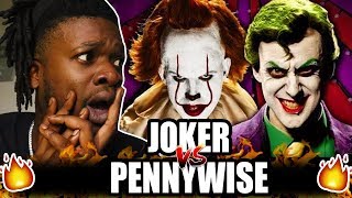 The Joker vs Pennywise Epic Rap Battles Of History Reaction [upl. by Viddah]