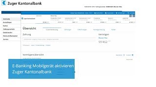 Mobilgerät aktivieren  Zuger Kantonalbank [upl. by Arnon406]