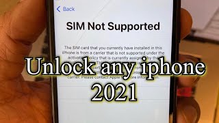 How To Unlock Any iphone In A Few Minutes  R Sim  78XXSXR11 [upl. by Rekoob]