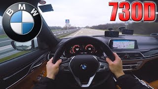 BMW 7 Series 2017 730d  TOP SPEED on German Autobahn ✔ [upl. by Genevieve]