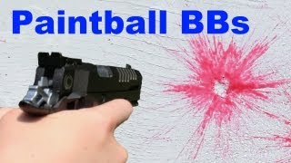 6mm Airsoft Paintball BBs ShootingReview [upl. by Aniakudo]