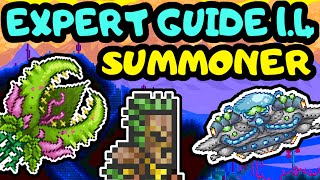 TERRARIA EXPERT SUMMONER PROGRESSION GUIDE 8 Expert Plantera and Golem Guide Easy Martian Saucers [upl. by Sedgewinn]