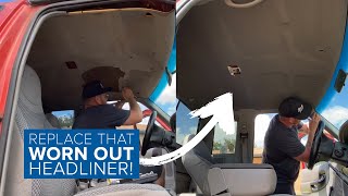 How to Replace Headliner and Visors in 1998  2012 Ford Ranger [upl. by Bobette322]