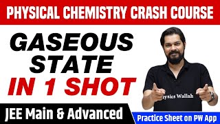 GASEOUS STATE in 1 Shot  All Concepts Tricks amp PYQs Covered  Class 11  JEE Main amp Advanced [upl. by Cantu]