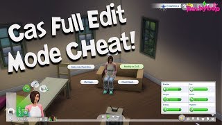 The Sims 4 on console CAS full edit mode CHEAT PS4 [upl. by Rafe4]