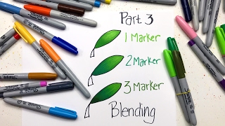 Sharpie Coloring Secrets Part 3  Blending [upl. by Menken11]