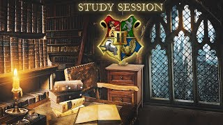 Hogwarts 📚 Study Session ASMR Rainy Window ⚡ Harry Potter Inspired Ambience [upl. by Xavler]