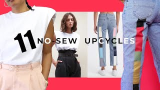 11 Completely NOSEW Ways To Upcycle Your Old Clothes [upl. by Enetsuj212]