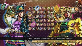 JoJos Bizarre Adventure AllStar Battle All Characters Including DLC PS3 [upl. by Frodi]