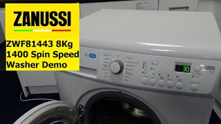 Zanussi ZWF81443 8Kg 1400 Spin Washing Machine [upl. by Esidnak]