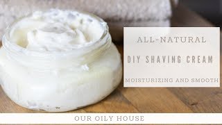 DIY Shaving Cream  AllNatural Shaving Cream  Simple 3Ingredient Recipe [upl. by Atnom851]