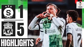 Darwin Nunez Double  Sparta Prague 15 Liverpool  Highlights [upl. by Jaquith]