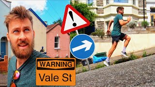 Running up the steepest street in England Vale St [upl. by Latvina]