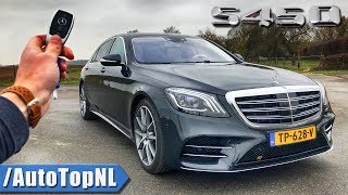 2019 MercedesBenz S Class S450 4Matic Long REVIEW POV Test Drive on AUTOBAHN amp ROAD by AutoTopNL [upl. by Gerbold]