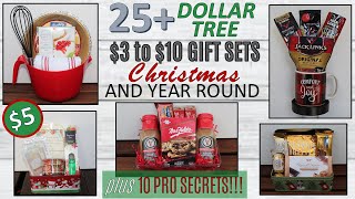 25 DOLLAR TREE DIY CHRISTMAS Gift Basket Ideas  plus 10 PRO SECRETS [upl. by Ttayh]